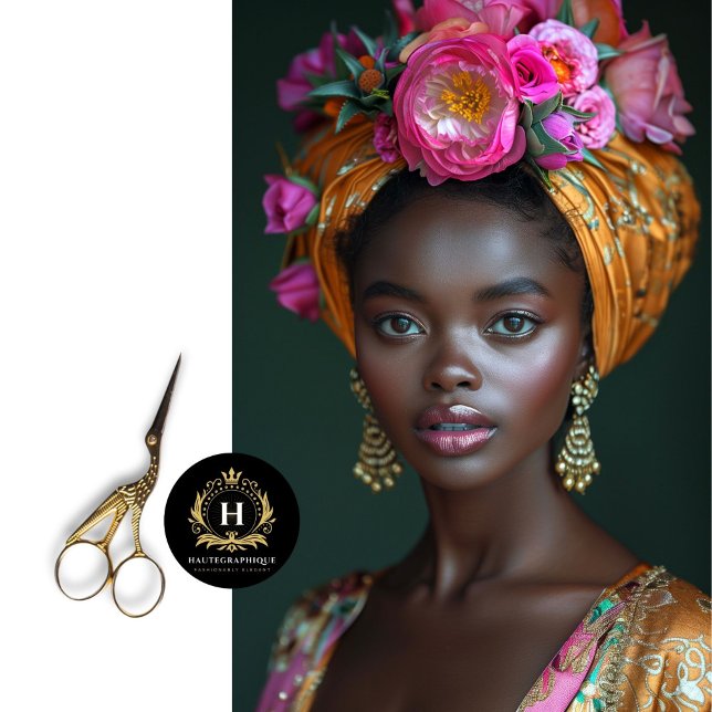 Pink Floral Crown Goddess Portrait Decoupage   Tissue Paper (Creator Uploaded)