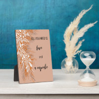 Pink Floral Cupcake Tabletop Sign Plaque