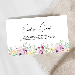 Pink Floral Custom Card
