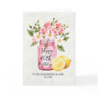 Pink Floral Daughter In Law 40th Birthday