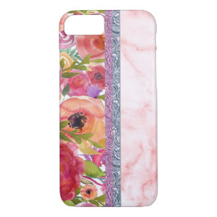 Pink Floral Design iPhone 8/7 Case