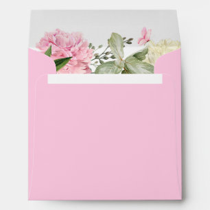 Pink floral  envelope