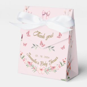 Pink Floral Fantasies & Teddy Bear Hugs Favour Box