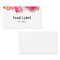 Pink Floral Food Label Buffet Card