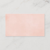 Pink floral girl baby shower diaper raffle cards (Back)