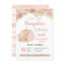Pink Floral Gold Pumpkin 1st Birthday