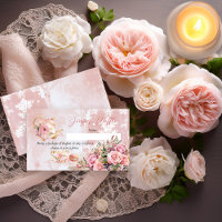 Pink Floral High Tea Baby Shower Diaper Raffle