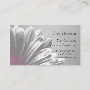 Pink Floral Highlights Graduate Calling Card