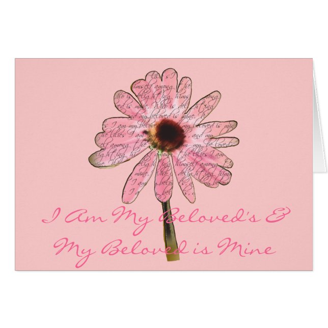 Pink Floral I am My Beloved s  My Beloved is Mine (Front Horizontal)