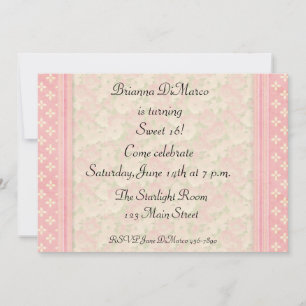 Pink Floral Invitation