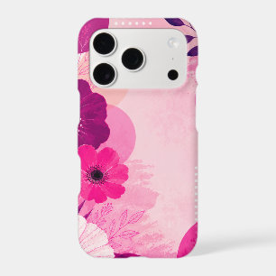 Pink floral iPhone 17 Pro case