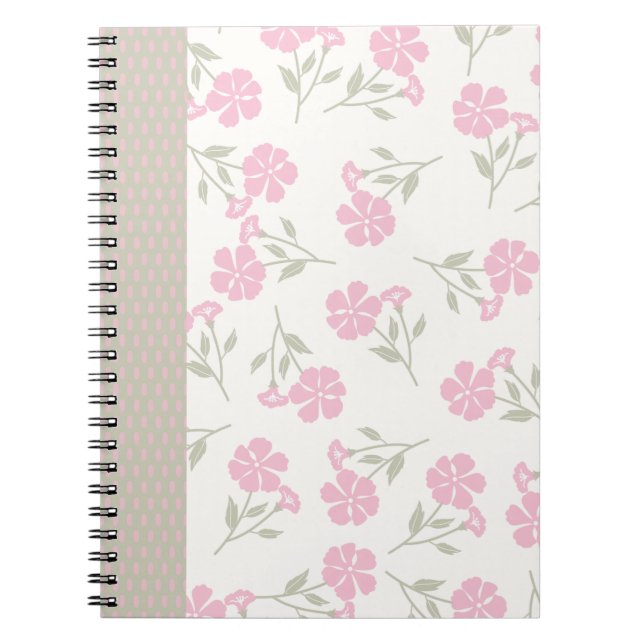 Pink Floral Journal – Pretty Flower Notebook (Front)