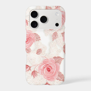 Pink Floral Lace iPhone Case Vintage Coquette
