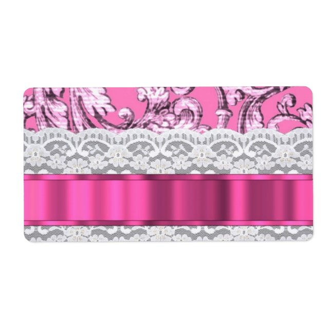 Pink floral lace pattern (Front)