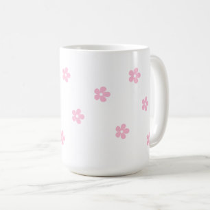 Pink Floral Large Mug