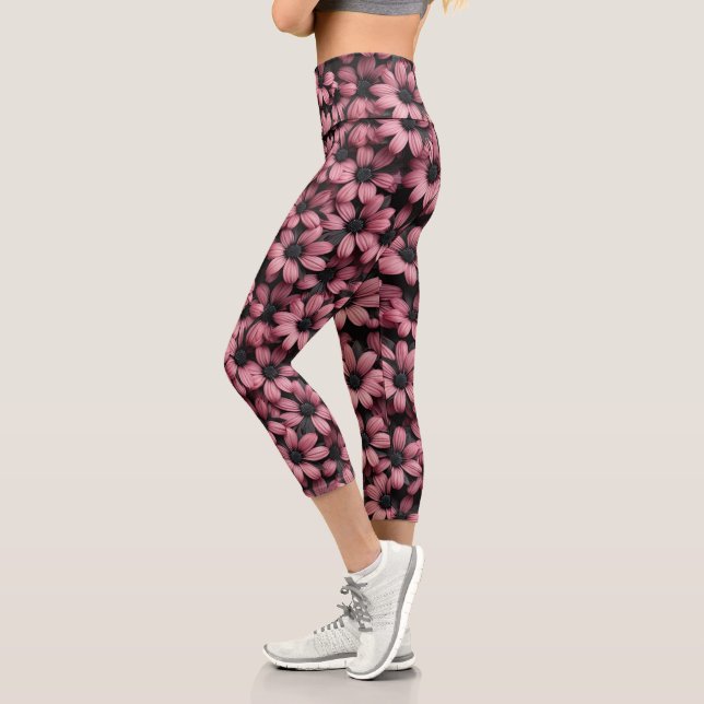 Pink Floral Leggings (Left)