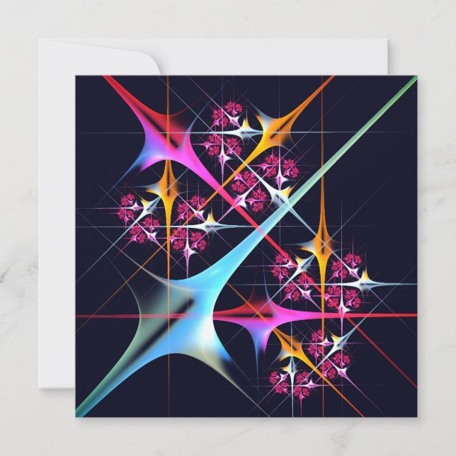 Pink Floral Modern Abstract Art Colour Pattern #01 (Front)