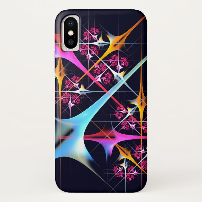 Pink Floral Modern Abstract Art Colour Pattern #01 Case-Mate iPhone Case (Back)