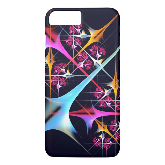 Pink Floral Modern Abstract Art Colour Pattern #01 Case-Mate iPhone Case (Back)