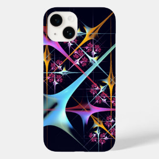 Pink Floral Modern Abstract Art Colour Pattern #01 Case-Mate iPhone 14 Case