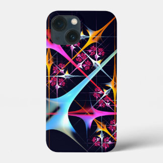 Pink Floral Modern Abstract Art Colour Pattern #01 iPhone 13 Mini Case