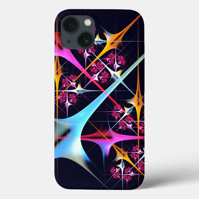 Pink Floral Modern Abstract Art Colour Pattern #01 Case-Mate iPhone Case (Back)