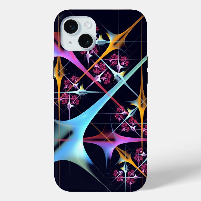 Pink Floral Modern Abstract Art Colour Pattern #01 Case-Mate iPhone Case (Back)