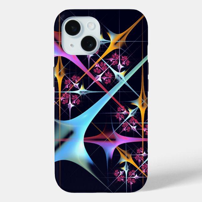Pink Floral Modern Abstract Art Colour Pattern #01 Case-Mate iPhone Case (Back)