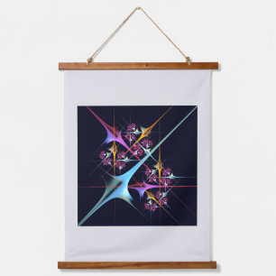 Pink Floral Modern Abstract Art Colour Pattern #01 Hanging Tapestry