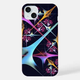Pink Floral Modern Abstract Art Colour Pattern #01 iPhone 15 Plus Case