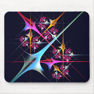 Pink Floral Modern Abstract Art Colour Pattern #01 Mouse Pad
