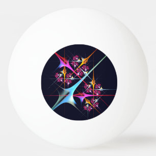 Pink Floral Modern Abstract Art Colour Pattern #01 Ping Pong Ball
