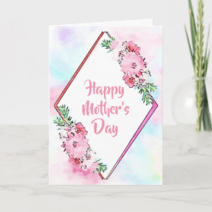 Pink Floral Mother’s Day Card