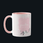 Pink Floral Mother’s Day Gift Grandma Mug<br><div class="desc">Custom-designed Mother's Day gift coffee mug for grandma featuring pink floral with personalised grandchildren's photo.</div>