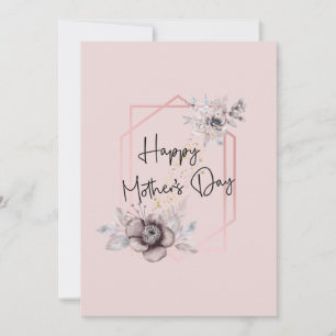 Pink Floral Mother's Day card