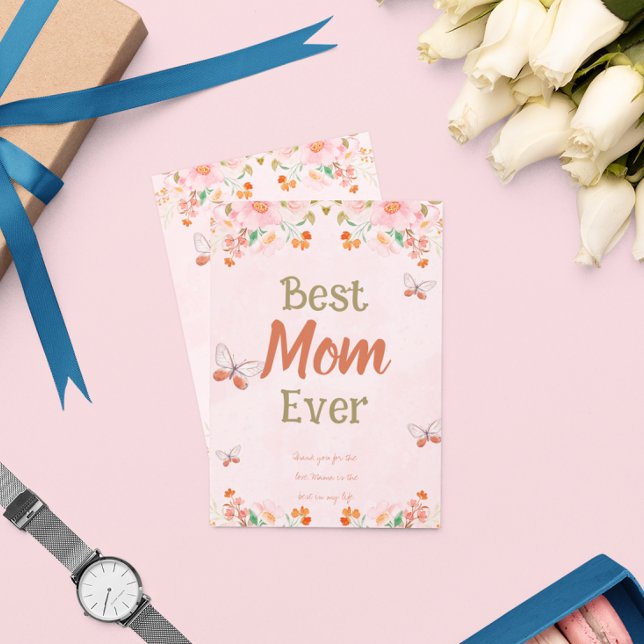Pink Floral Mother's Day Card (Creator Uploaded)