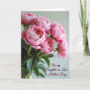 Pink Floral Mothers Day Daughter Card