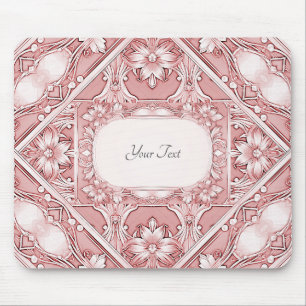 Pink Floral Mousepad