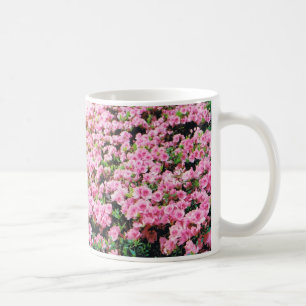 Pink floral mug