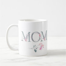 Pink Floral Mum Design with Names