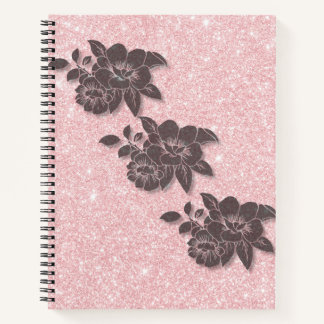 Pink Floral Notebook - Spiral Bound