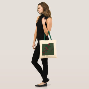 pink Floral Ornament Case Tote Bag