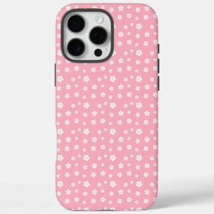 Pink Floral Pattern iPhone 16 Pro Max Case