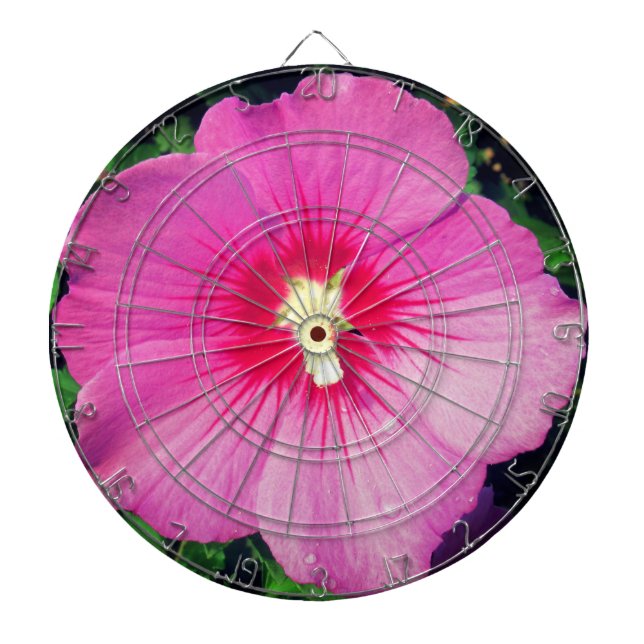 Pink Floral Photography  Dartboard (Front)