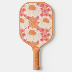 Pink Floral Pickleball Paddle