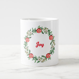 Pink Floral Pomegranate Jumbo Joy Mug