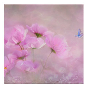 Pink Floral Poster