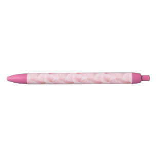 Pink Floral Pretty Girly Black Ink Pen