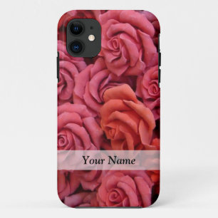 Pink floral roses iPhone 11 case