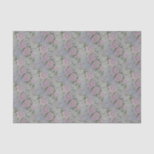 Pink Floral Roses Vintage Tissue Paper